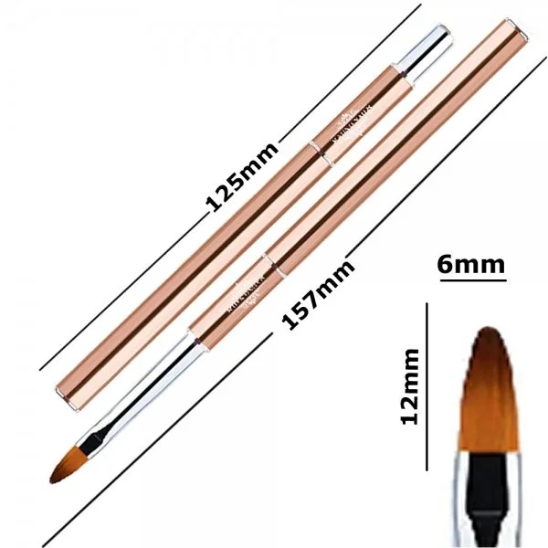 Designer Modellage Gel Pinsel oval #6 Nageldesign Nägel Nail